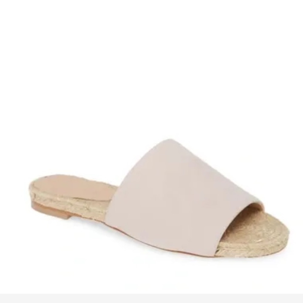 NIB Charles David Spinner Slide Sandal In Light Lilac Suede